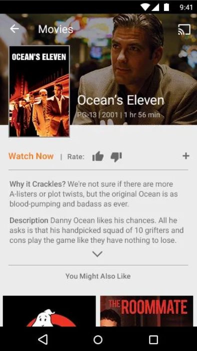 sony crackle - Best Android Movie Apps Like Showbox