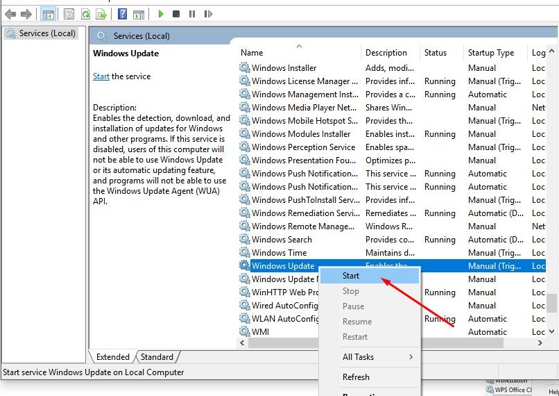 windows update service start - How to Fix Windows Updates Stuck at 0% and 0 Kb?