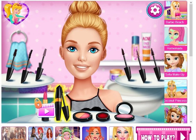 Barbie dress up games