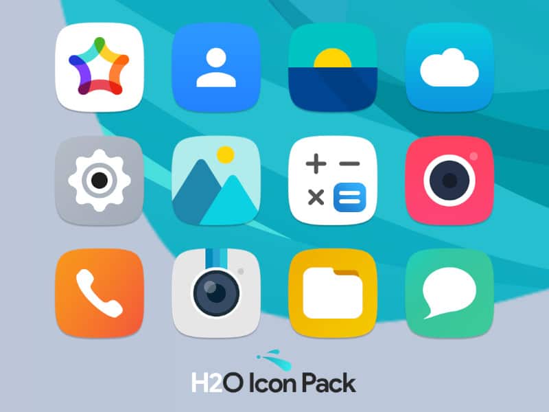 H2O Free Icon Pack - Best Nova Launcher Themes and Customization Tips for Nova Launcher