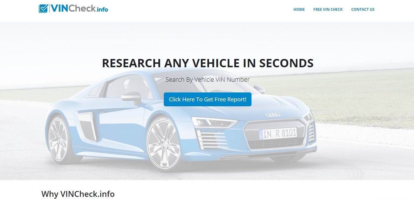 VinCheck - Best Free Carfax Alternative Similar to Carfax