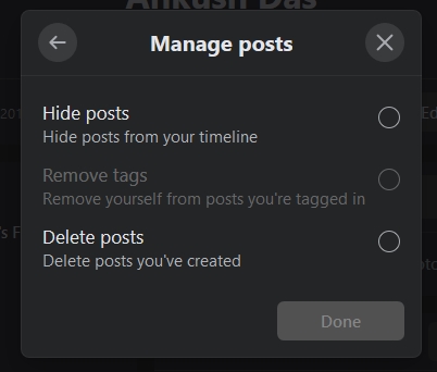 How to Mass Delete All Facebook Posts?