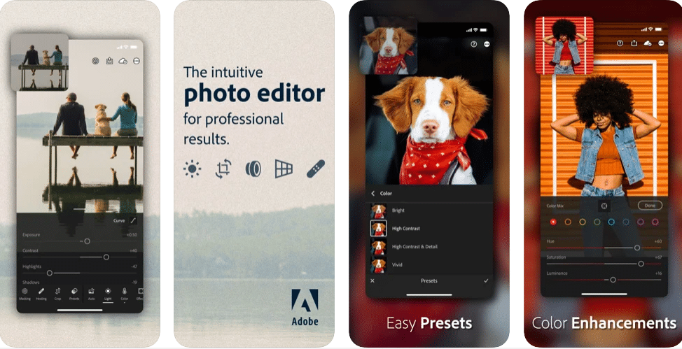 Adobe Lightroom Photo Editor App for iPhone -Best Photoshop Apps for iPhone to Edit Photos on iPhone and iPad