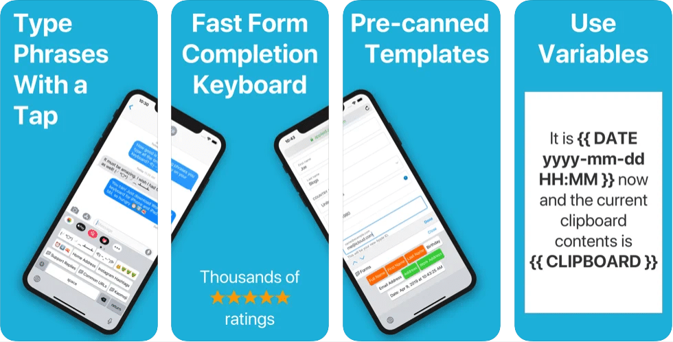 WordBoard Phrase iPhone Keyboard App - Best Custom Keyboard Apps for iPhone to Customize iPhone Keyboard