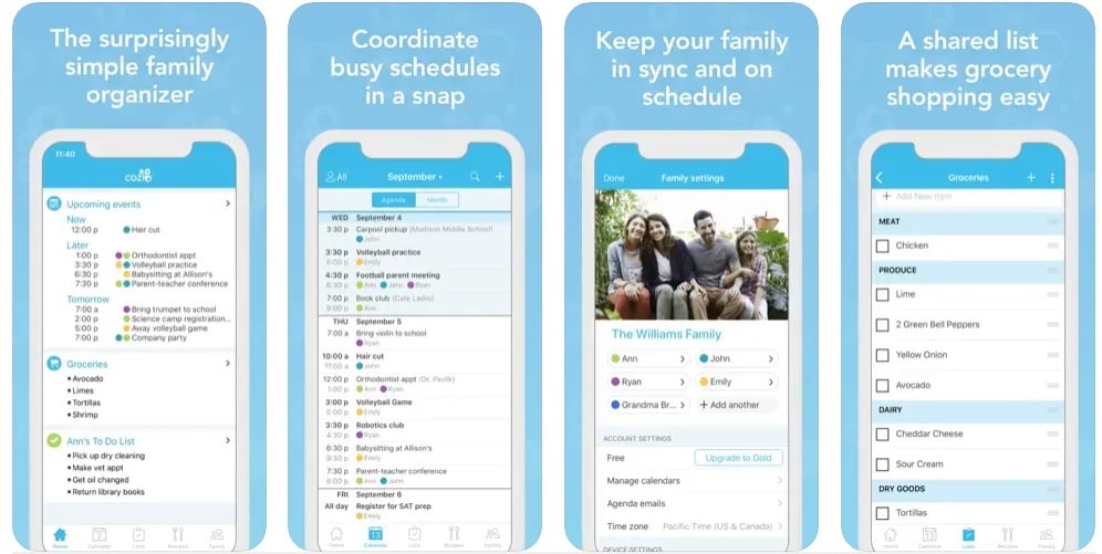 Cozi Family Organizer - Best Family Calendar Apps to Create Family Calendar