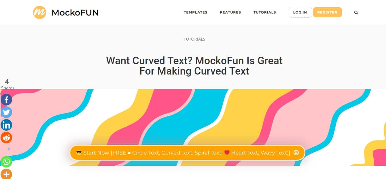 MockoFun Curved Text Generator - Best Curve Text Generators to Make Circular Text Online for Free