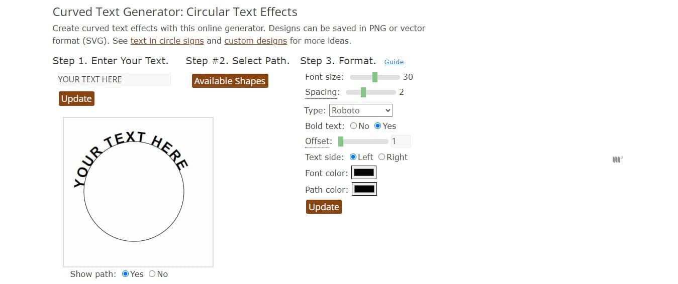 SunCatcherStudio Curved Text Generator - Best Curve Text Generators to Make Circular Text Online for Free