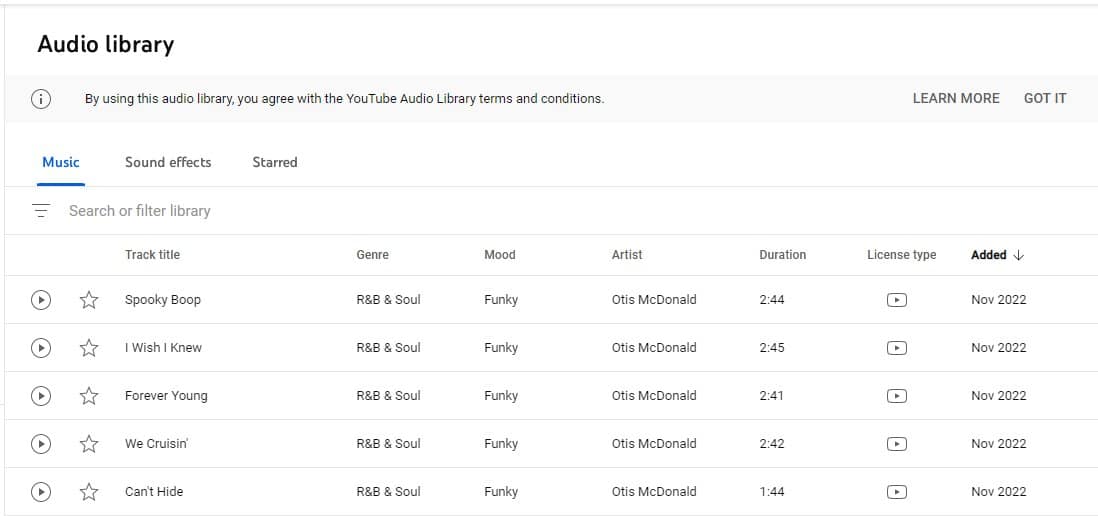 YouTube Audio Library for Podcast Music Download - Best Podcast Music Sites to Get Music for Podcast