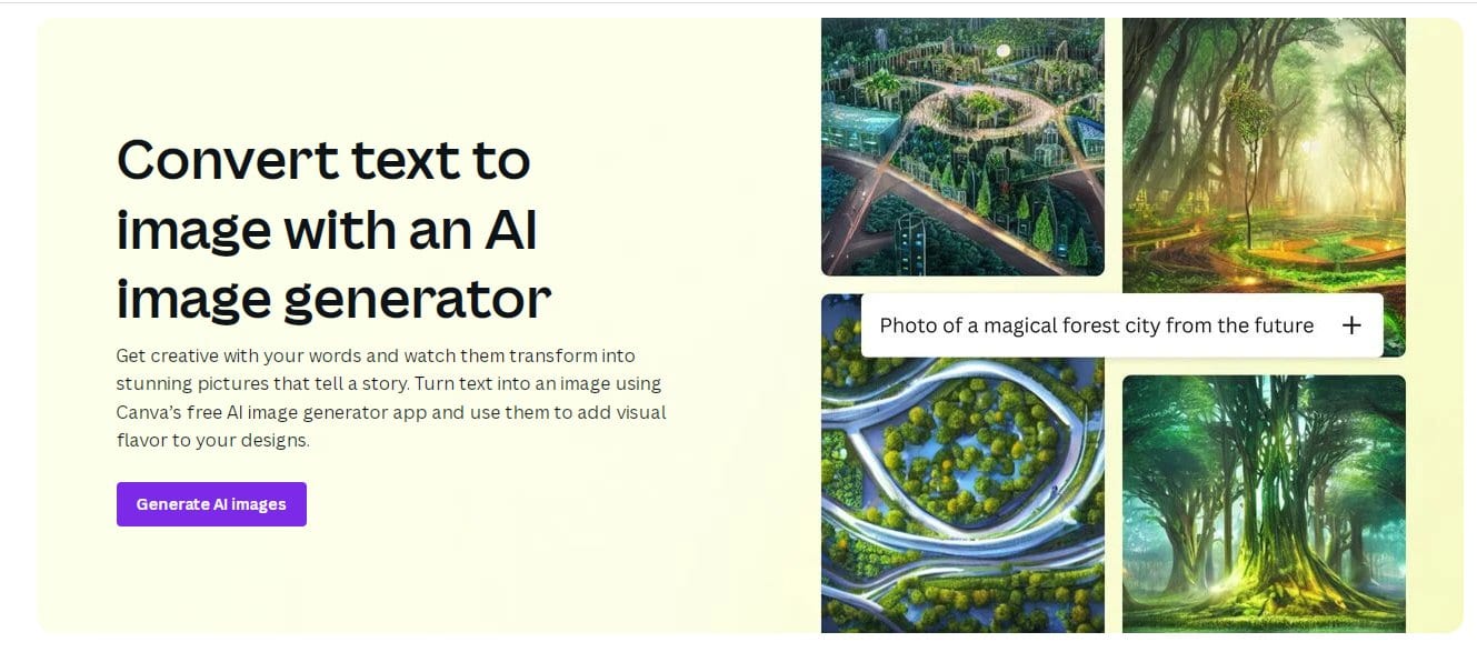 Canva AI Image Generator - Best Free AI Art Generators to Generate Art from Text