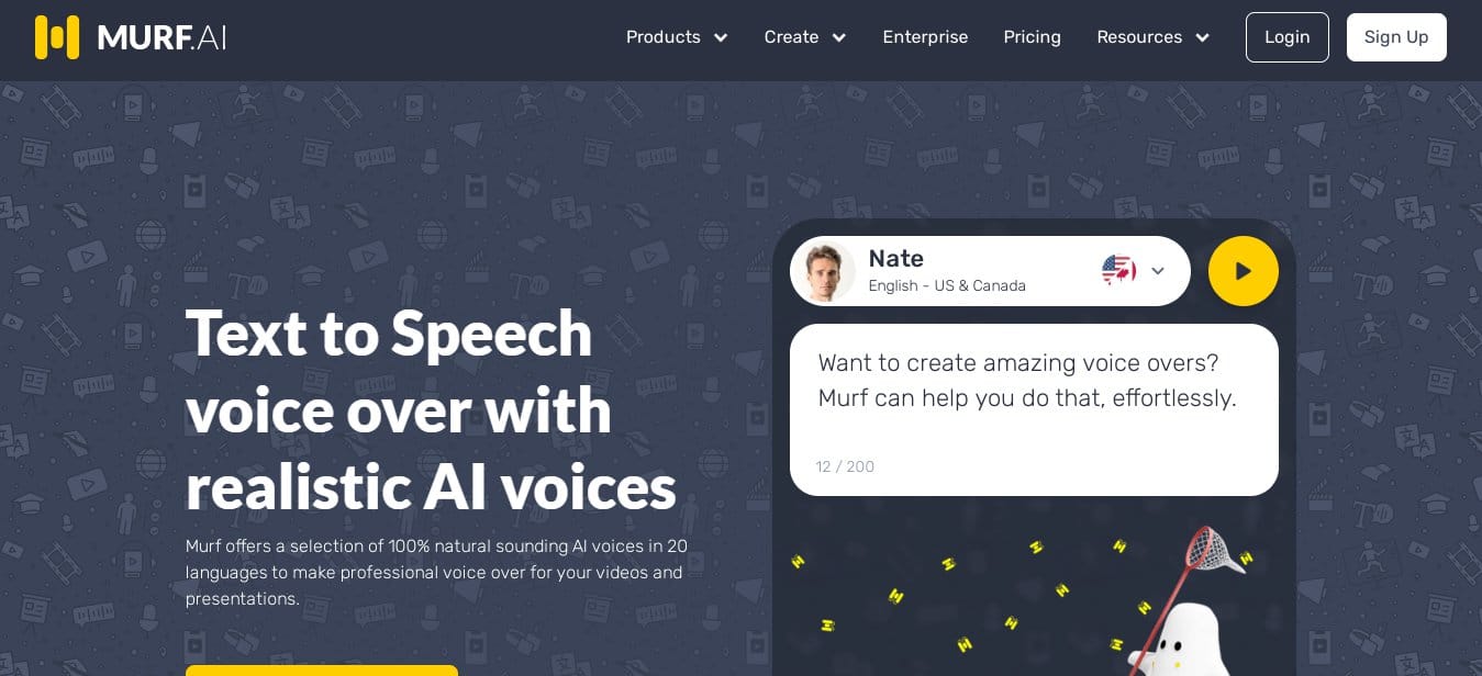 Murf Text to Speech Online - Best Text-to-Speech Ai Video Speech Voice Maker for YouTube Videos