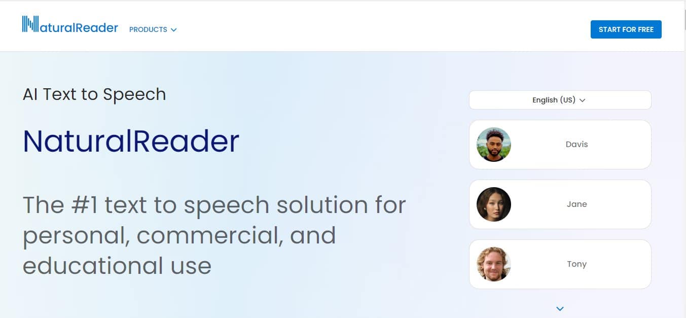 NaturalReader AI Text-to-Voice - Best Text-to-Speech Ai Video Speech Voice Maker for YouTube Videos