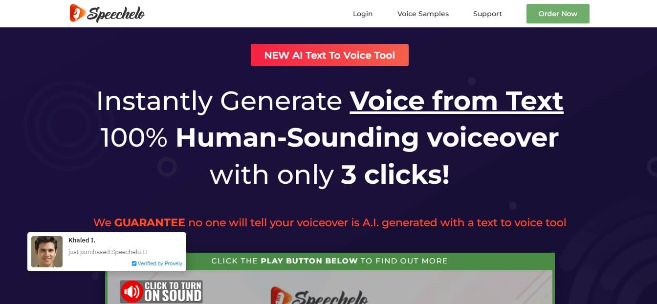 Speechelo AI Text to Speech Maker - Best Text-to-Speech Ai Video Speech Voice Maker for YouTube Videos