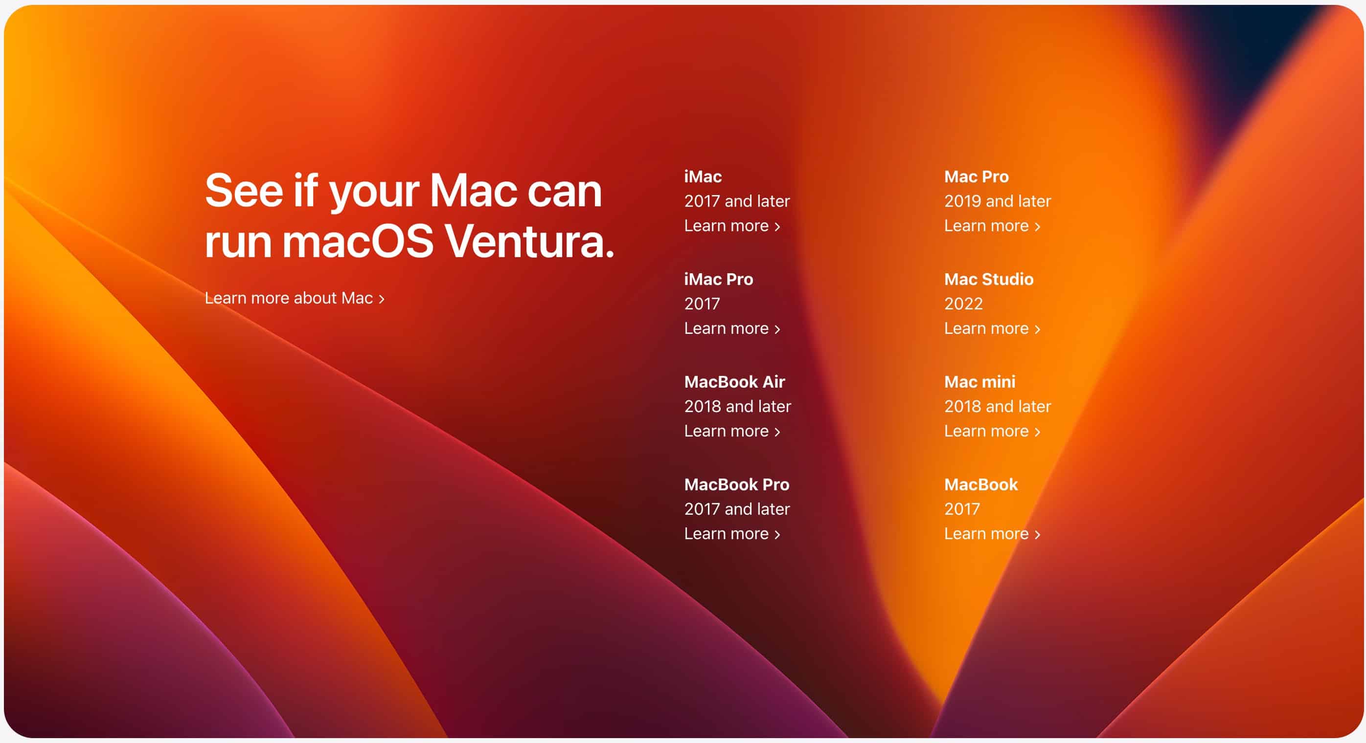 macOS Ventura Compatible Devices - Can I Download and Install macOS Ventura on my Mac?