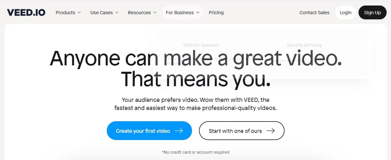 Veed.io AI Text to Video Speech Maker - Best AI Text-to-Voice Video Speech Maker for YouTube