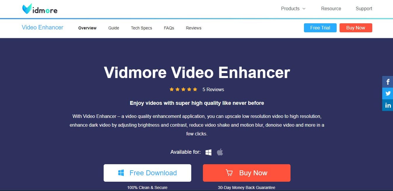 Vidmore Video Enhancer - Best AI Video Upscaling Software for Upscaling Videos using AI