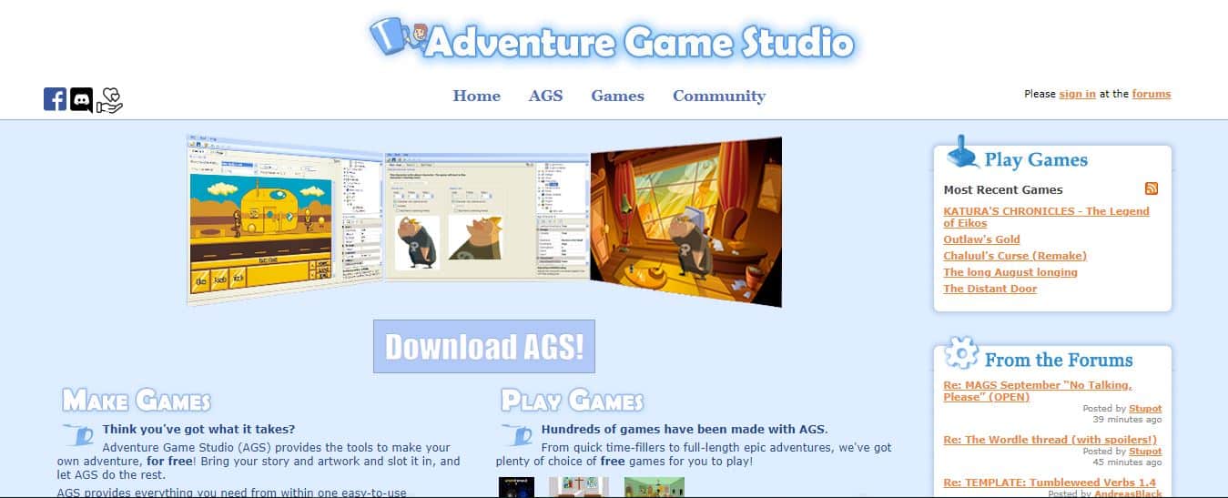 Adventure Game Studio Game Maker Software - Best Free Game Programming Software to Develop Your Own Games