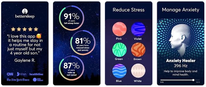 BetterSleep Sleep Tracker App - Best White Noise Apps for Android