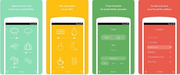 Noisli White Noise App - Best White Noise Apps for Android and iPhone